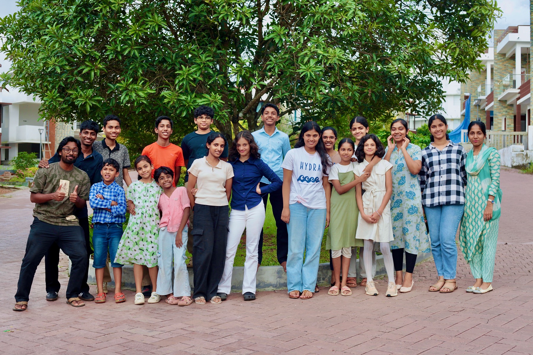 Way Collective Youth Fellowship group gathered outdoors